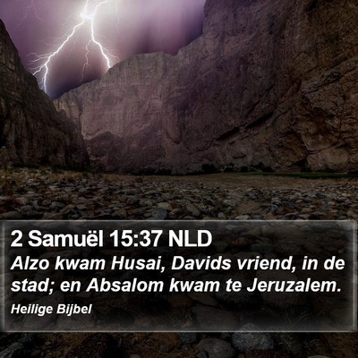 2 Samuël 15:37 NLD Bible Verse Image
