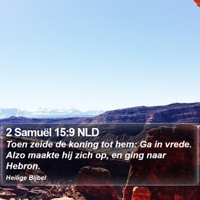 2 Samuël 15:9 NLD Bible Verse Image