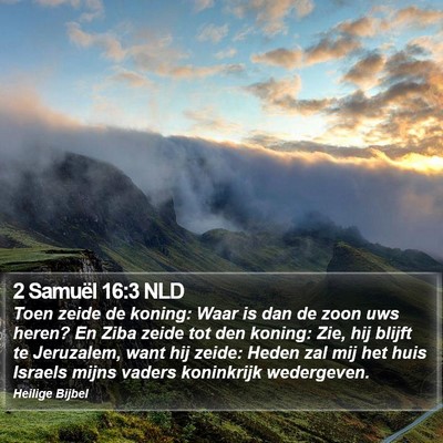 2 Samuël 16:3 NLD Bible Verse Image