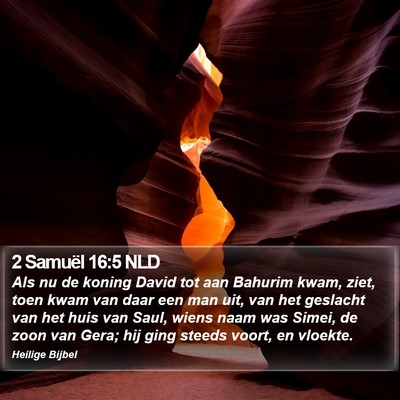 2 Samuël 16:5 NLD Bible Verse Image