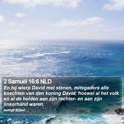 2 Samuël 16:6 NLD Bible Verse Image