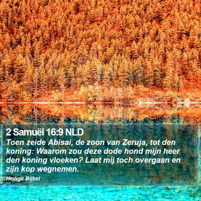 2 Samuël 16:9 NLD Bible Verse Image