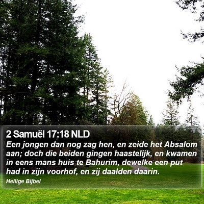 2 Samuël 17:18 NLD Bible Verse Image