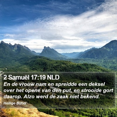 2 Samuël 17:19 NLD Bible Verse Image
