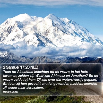 2 Samuël 17:20 NLD Bible Verse Image