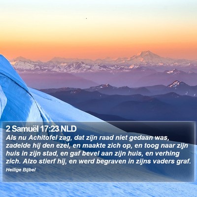 2 Samuël 17:23 NLD Bible Verse Image