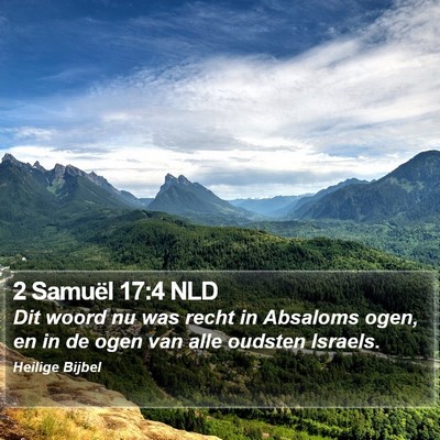 2 Samuël 17:4 NLD Bible Verse Image