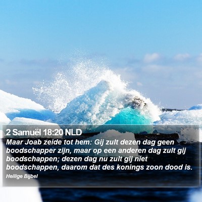 2 Samuël 18:20 NLD Bible Verse Image