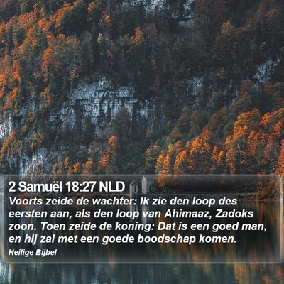 2 Samuël 18:27 NLD Bible Verse Image
