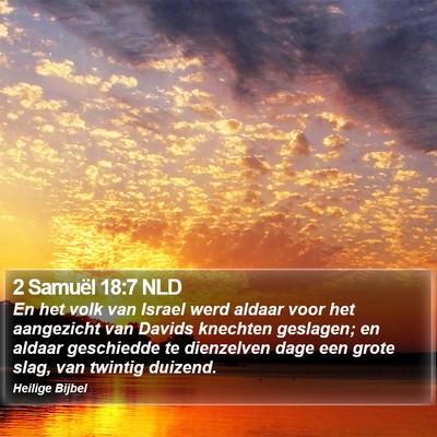 2 Samuël 18:7 NLD Bible Verse Image