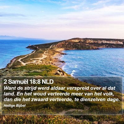 2 Samuël 18:8 NLD Bible Verse Image