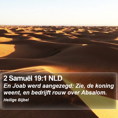 2 Samuël 19:1 NLD Bible Verse Image