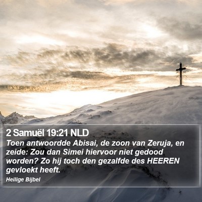 2 Samuël 19:21 NLD Bible Verse Image