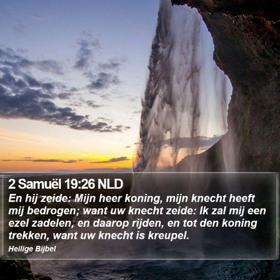 2 Samuël 19:26 NLD Bible Verse Image