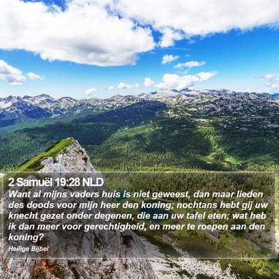 2 Samuël 19:28 NLD Bible Verse Image