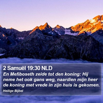2 Samuël 19:30 NLD Bible Verse Image