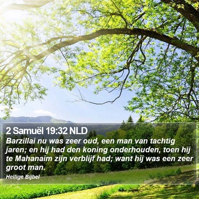 2 Samuël 19:32 NLD Bible Verse Image