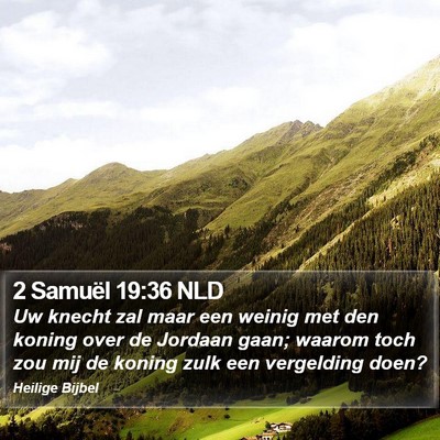 2 Samuël 19:36 NLD Bible Verse Image