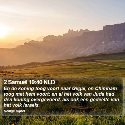 2 Samuël 19:40 NLD Bible Verse Image