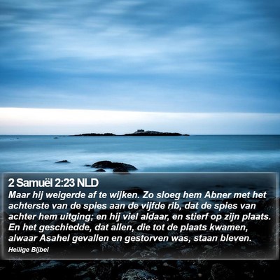 2 Samuël 2:23 NLD Bible Verse Image
