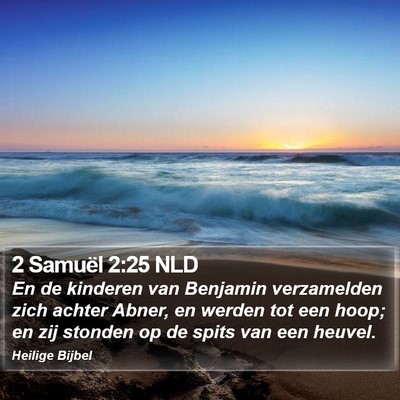 2 Samuël 2:25 NLD Bible Verse Image
