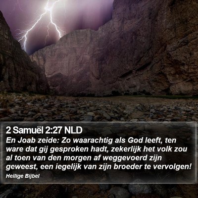 2 Samuël 2:27 NLD Bible Verse Image