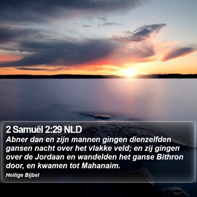 2 Samuël 2:29 NLD Bible Verse Image