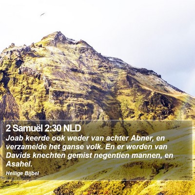 2 Samuël 2:30 NLD Bible Verse Image
