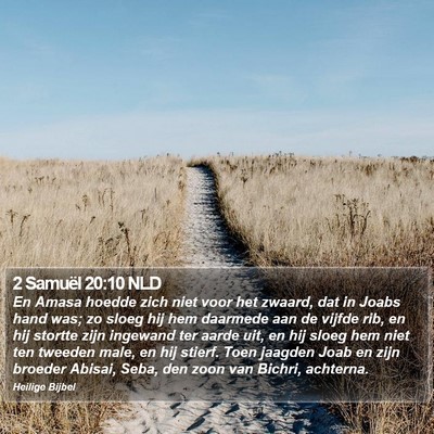 2 Samuël 20:10 NLD Bible Verse Image
