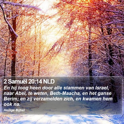 2 Samuël 20:14 NLD Bible Verse Image