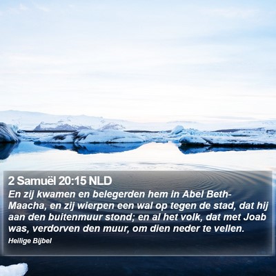 2 Samuël 20:15 NLD Bible Verse Image