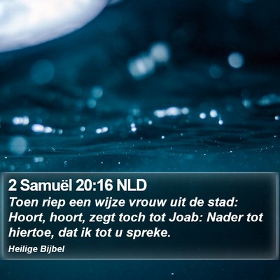 2 Samuël 20:16 NLD Bible Verse Image