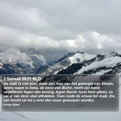 2 Samuël 20:21 NLD Bible Verse Image