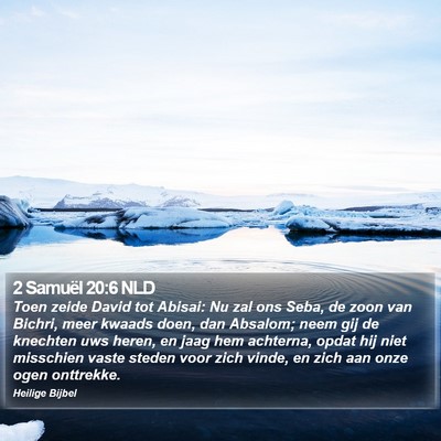 2 Samuël 20:6 NLD Bible Verse Image