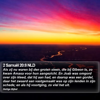 2 Samuël 20:8 NLD Bible Verse Image