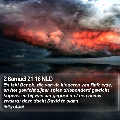 2 Samuël 21:16 NLD Bible Verse Image