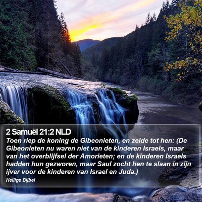 2 Samuël 21:2 NLD Bible Verse Image