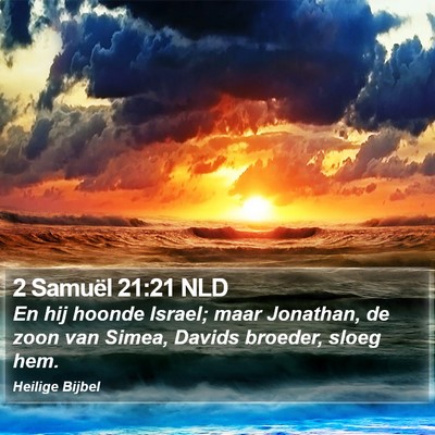 2 Samuël 21:21 NLD Bible Verse Image