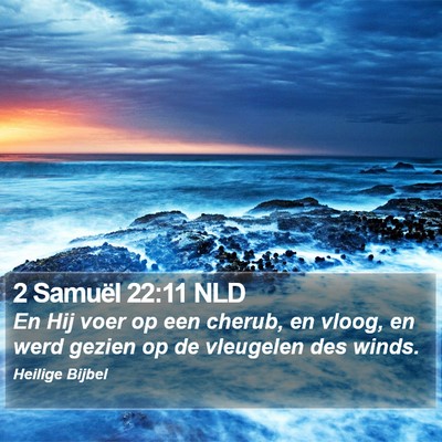 2 Samuël 22:11 NLD Bible Verse Image