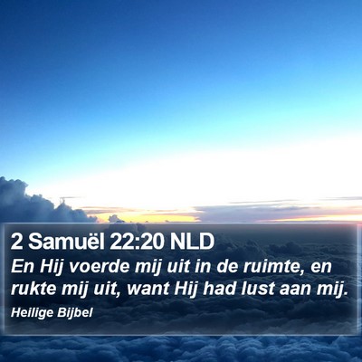 2 Samuël 22:20 NLD Bible Verse Image
