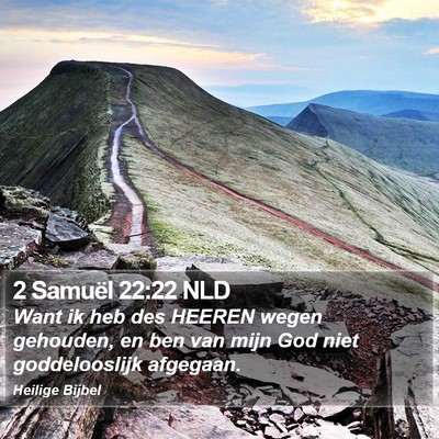 2 Samuël 22:22 NLD Bible Verse Image