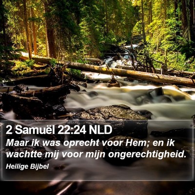 2 Samuël 22:24 NLD Bible Verse Image