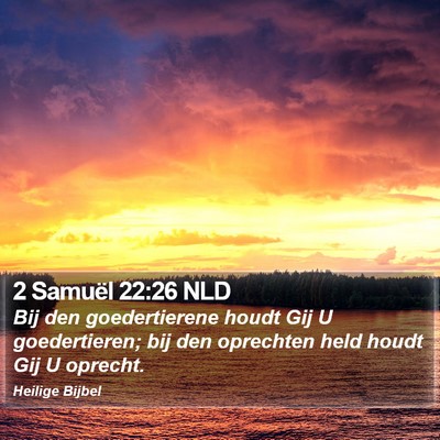 2 Samuël 22:26 NLD Bible Verse Image