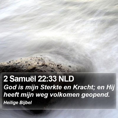 2 Samuël 22:33 NLD Bible Verse Image