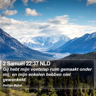 2 Samuël 22:37 NLD Bible Verse Image