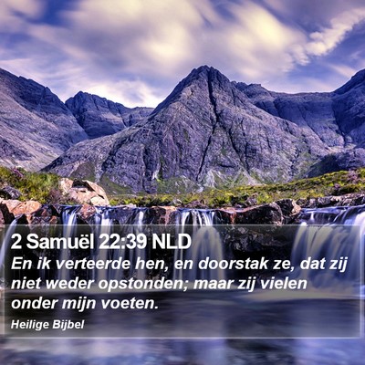 2 Samuël 22:39 NLD Bible Verse Image