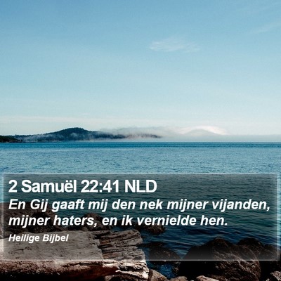 2 Samuël 22:41 NLD Bible Verse Image