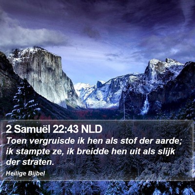 2 Samuël 22:43 NLD Bible Verse Image