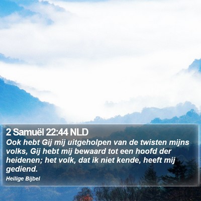 2 Samuël 22:44 NLD Bible Verse Image