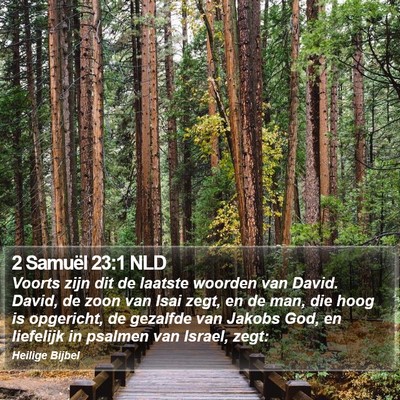 2 Samuël 23:1 NLD Bible Verse Image